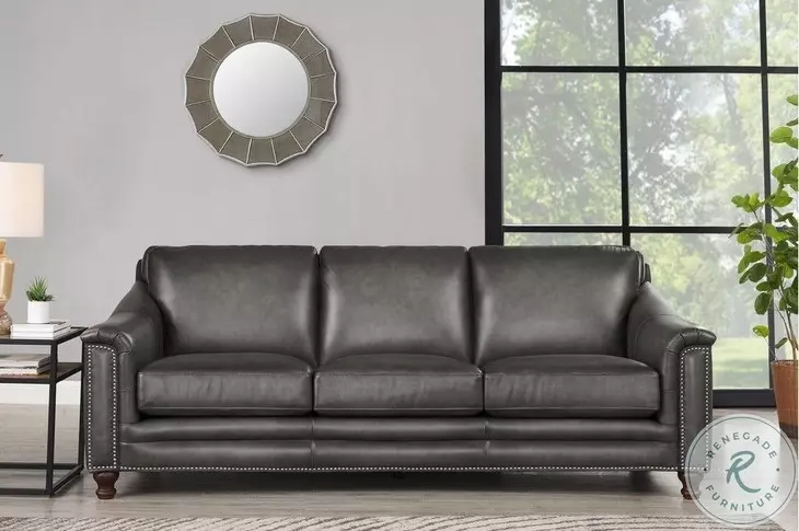 Bexley Ash Top Grain Leather Living Room Set