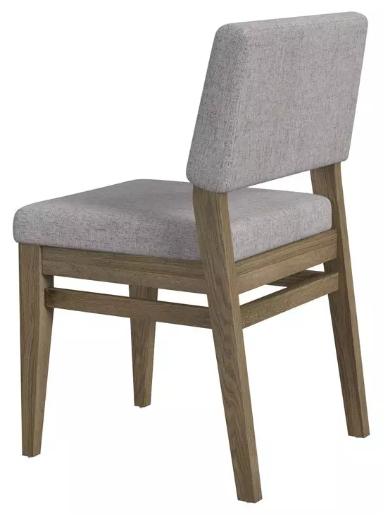 Flex Sandbar Oak and Gray Upholstered Side Chair Set of 2