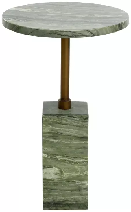 Zuri Sage Round Concrete Top Outdoor End Table