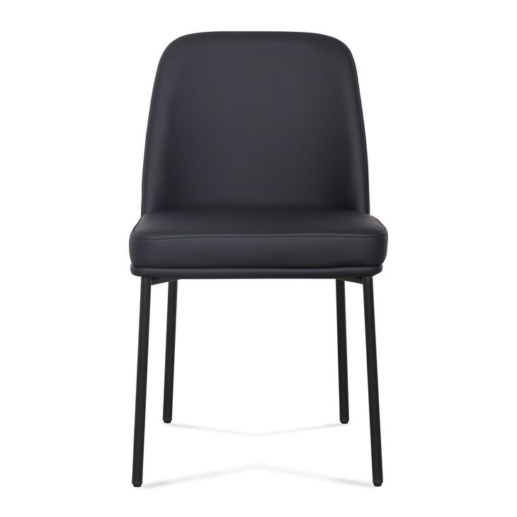 Sydney Black Upholstered Dining Chair Set of 2