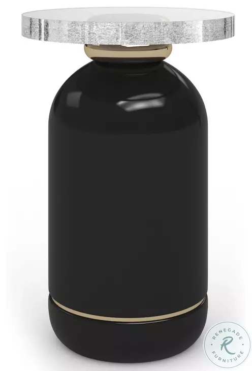 Gelee Chocolate Truffle Round Accent Table