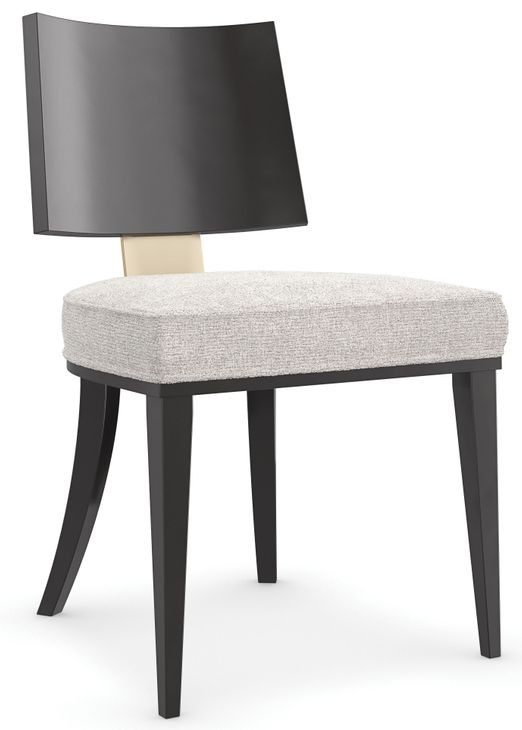 Champagne Gray Upholstered Side Chair Set of 2