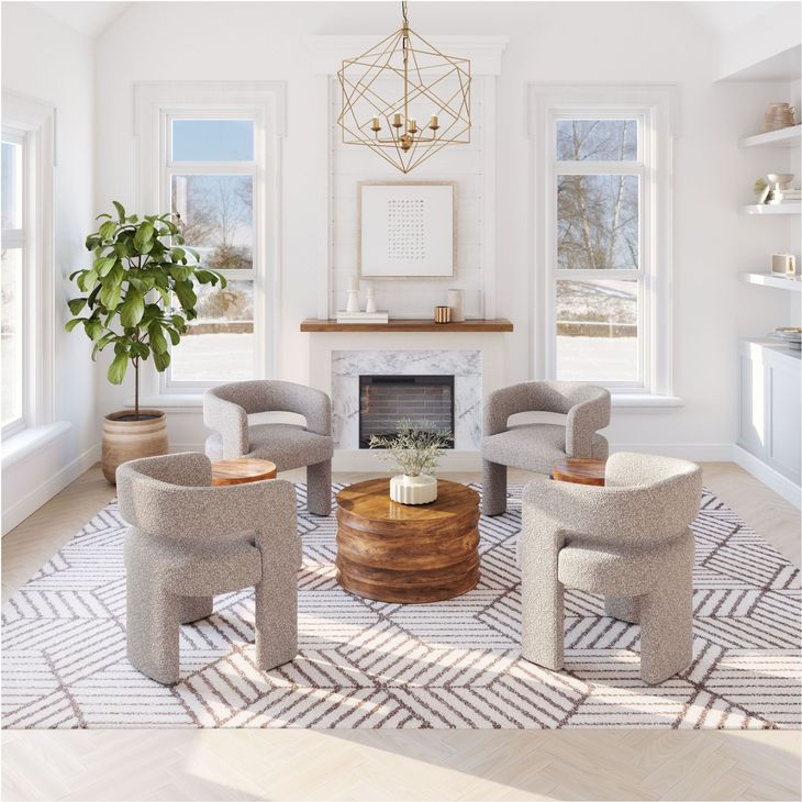 Java Sandy Beige Accent Chair