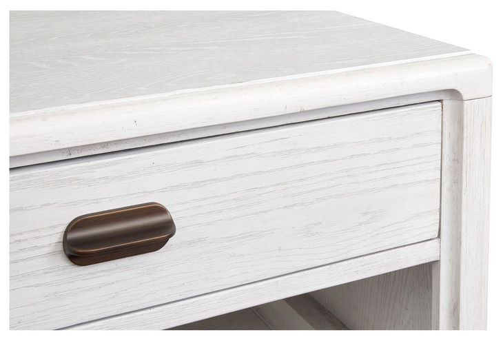 Sunset Cove Moonlight Pearl and Brown Rectangular Cocktail Table