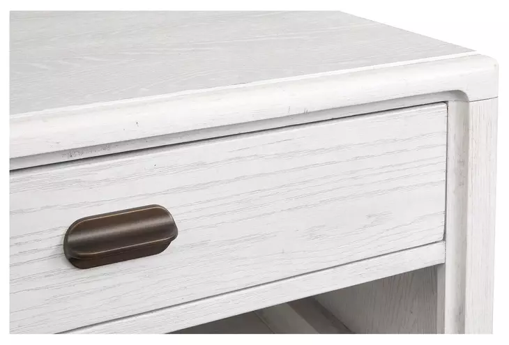 Sunset Cove Moonlight Pearl and Brown Rectangular Cocktail Table