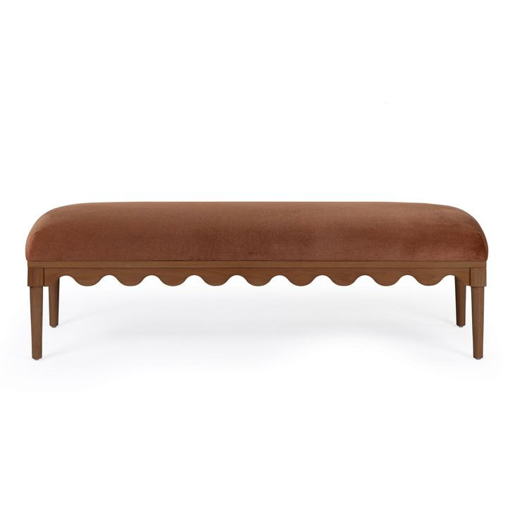 Oodle Bronze Performance Fabric Upholstered Accent Bench