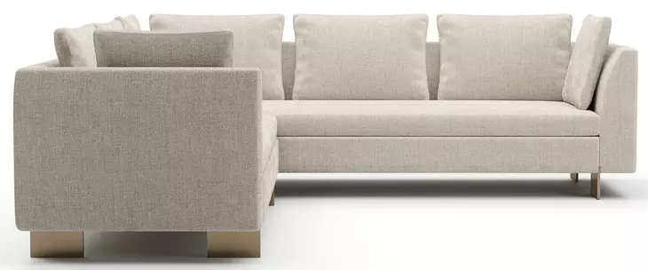 Altura Oatmeal 2 Piece Modular L Sectional with Pillows