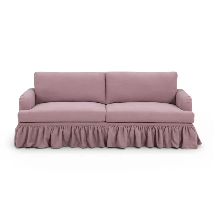 Gertrude Mauve Performance Fabric 90" Sofa