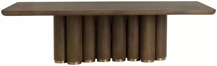 Willow Brown 102" Rectangular Dining Table