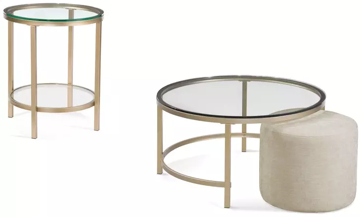 Anderson Antique Gold Round Coffee Table