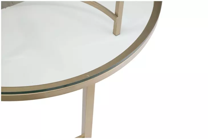Anderson Antique Gold Round Coffee Table