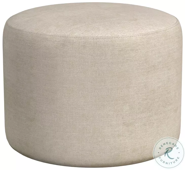 Anderson Cream Round Ottoman