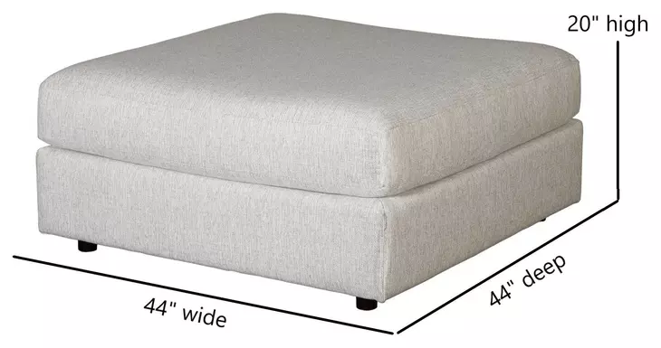 Contour Natural Off White 5 Piece Modular LAF Sectional with Pillows
