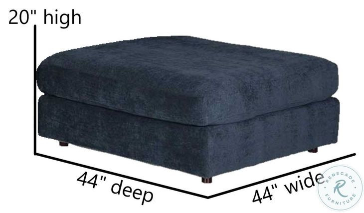 Elise Ink Large Ottoman