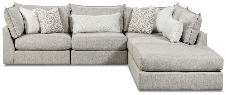 Durango Moose Beige 5 Piece Modular Sectional with Pillows