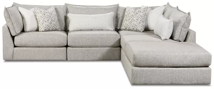 Durango Moose Beige 5 Piece Modular Sectional with Pillows