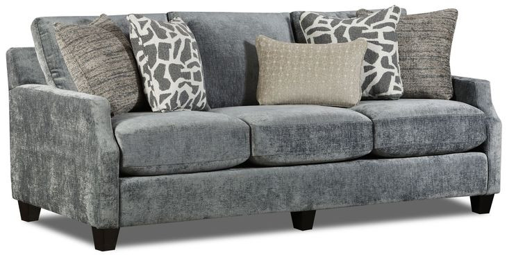Scarborough Steel Blue 87" Sofa