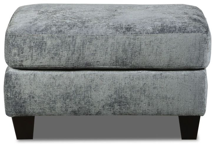 Scarborough Steel Blue Square Ottoman