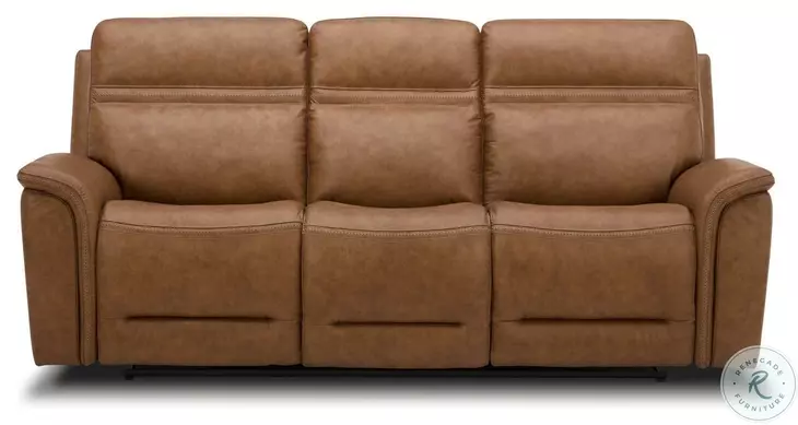 Cooper Camel Leather Power Reclining Sofa