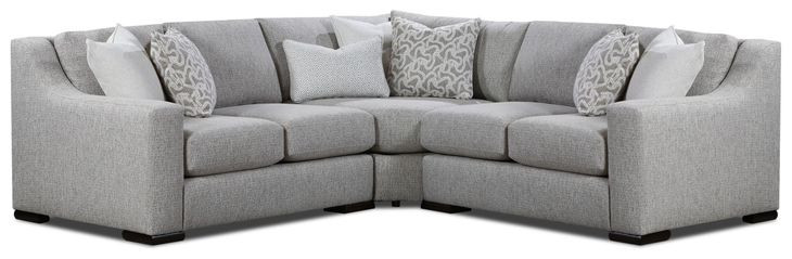 Durango Moose Beige 3 Piece Modular Sectional with Pillows