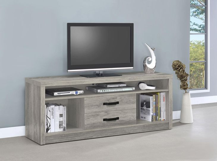 Burke Grey Driftwood TV Console