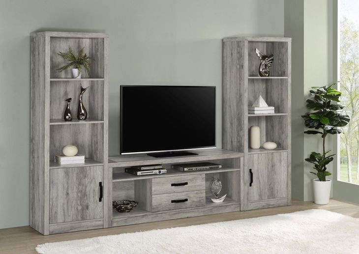 Burke Grey Driftwood TV Console