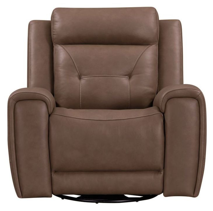 Beckham Aline Saddle Leather Glider Power Recliner with USB Charging