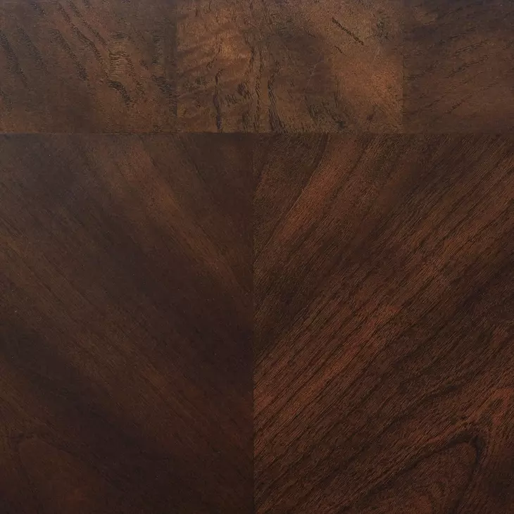 Laney Deep Merlot And Clear End Table