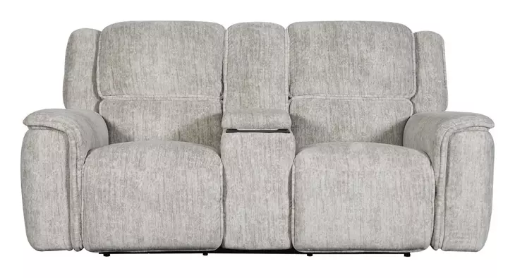 Clayfield Galactic Parchment 81" Zero Gravity Triple Power Reclining Loveseat with Console and USB Charging