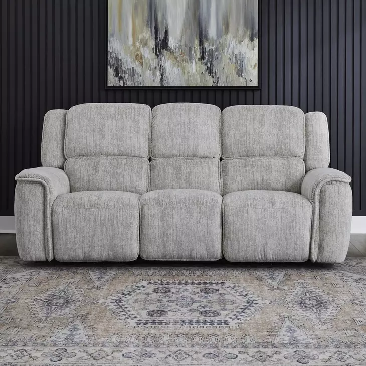 Clayfield Galactic Parchment 91" Zero Gravity Triple Power Reclining Sofa with USB Charging