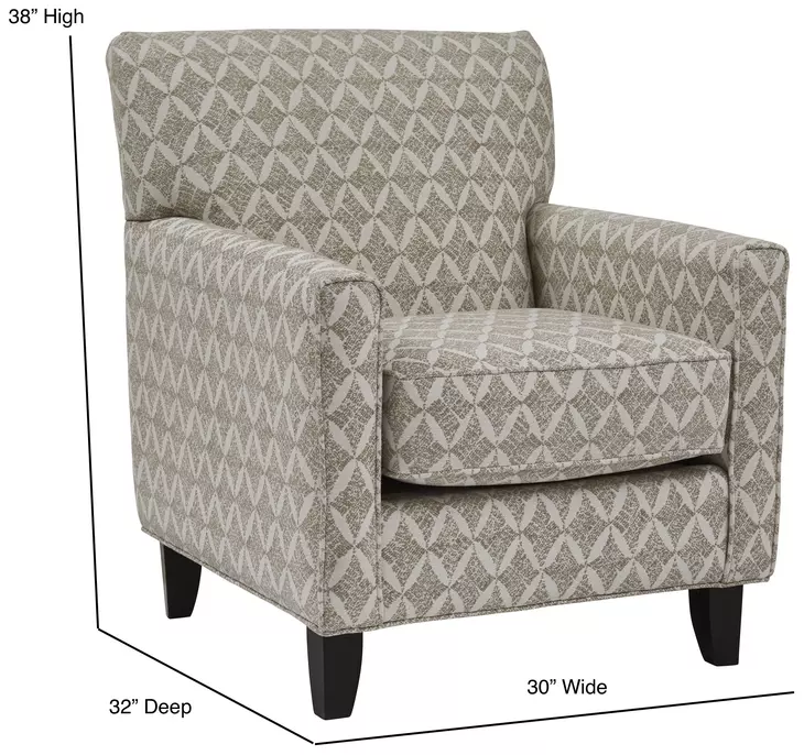 Wowza Sand Brown and Taupe Upholstered Accent Chair