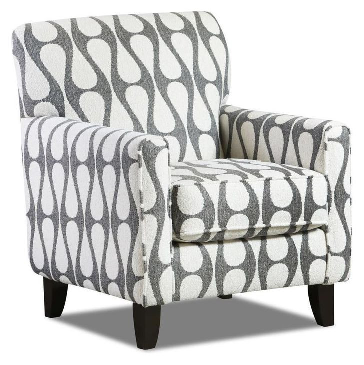 Contour Natural Hourglass Denim Performance Fabric Accent Chair