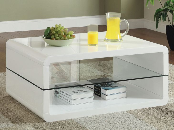 Elana Glossy White Coffee Table