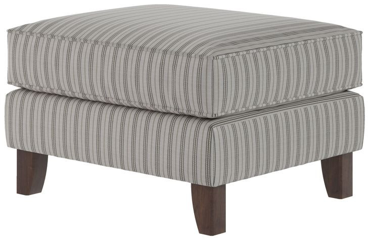 Durango Pewter Gray and Black Performance Fabric Rectangular Accent Ottoman