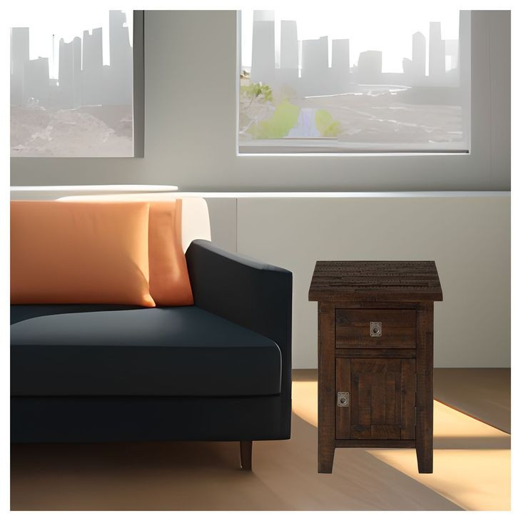 Kona Grove Chocolate Dark Brown Chairside Table