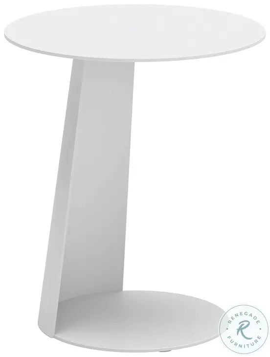 Sunny Isles White Outdoor Side Table