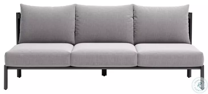 Horizon Gray Performance Fabric 78" Outdoor Sofa