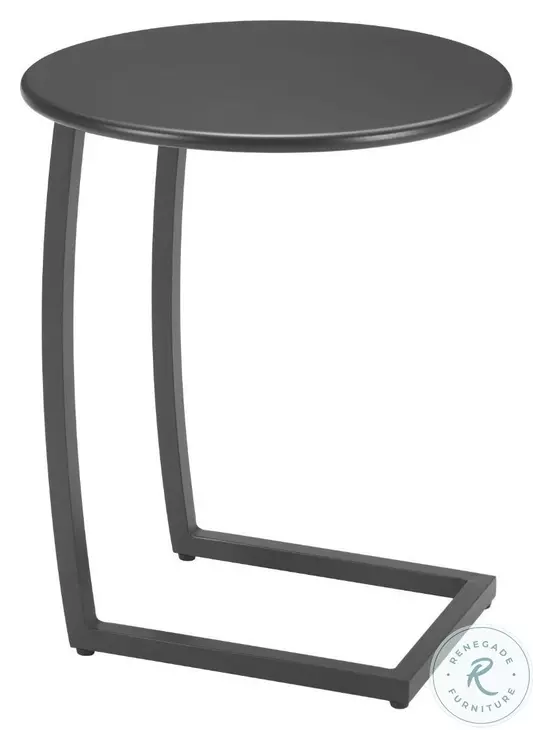 Noga Black Outdoor End Table