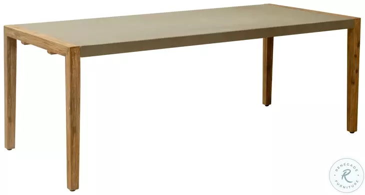 Kata Brown Gray And Natural Rectangular Outdoor Dining Table
