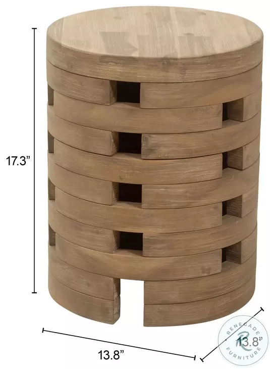 Mado Natural Outdoor Side Table