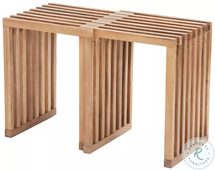Riviera Natural Outdoor Extendable Stool Set Of 2