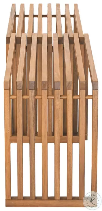 Riviera Natural Outdoor Extendable Bench Set Of 2