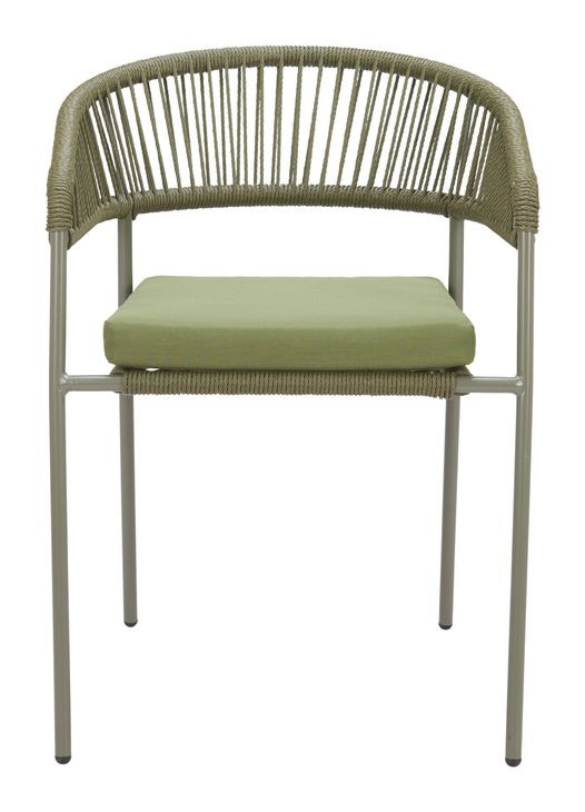 Skye Green Upholstered Outdoor Dining Chair Set of 2