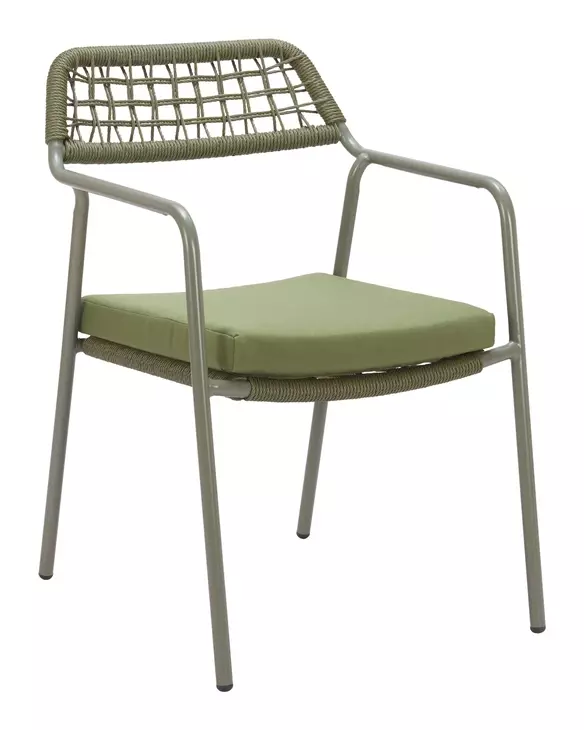Rio Green Upholstered Outdoor Dining Chair Set of 2 From Zuo Home