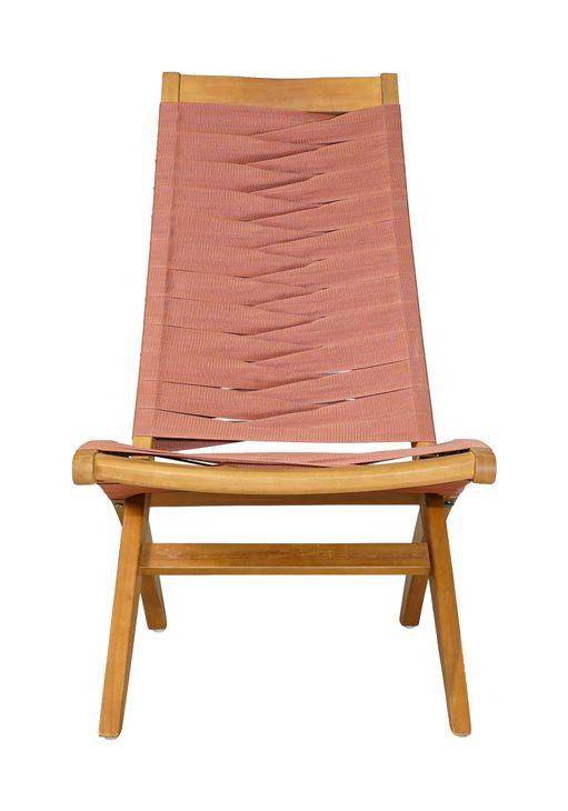Rova Terracotta Upholstered Outdoor Lounge Chair