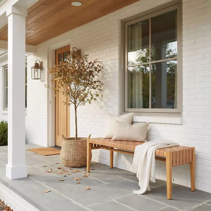 Mizuya Brown Outdoor Dining Bench