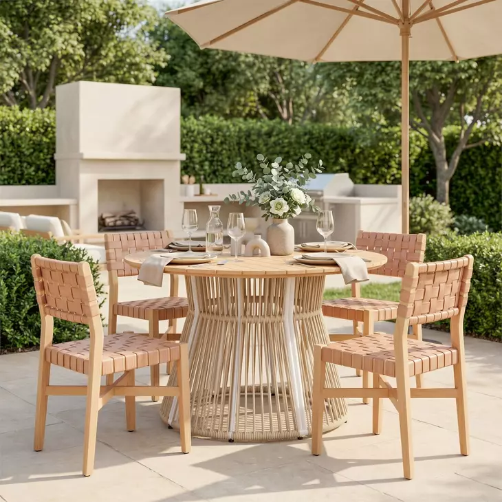 Mizuya Brown Outdoor Dining Chair