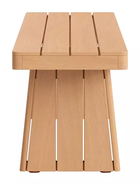 Nimone Natural Outdoor Rectangular Dining Room Set