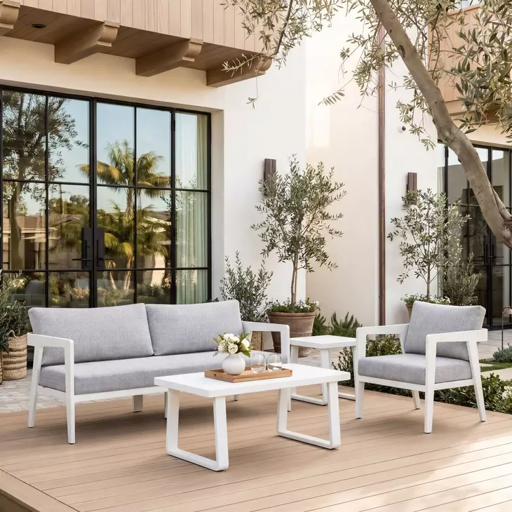 Roccia Gray Outdoor 76" Sofa