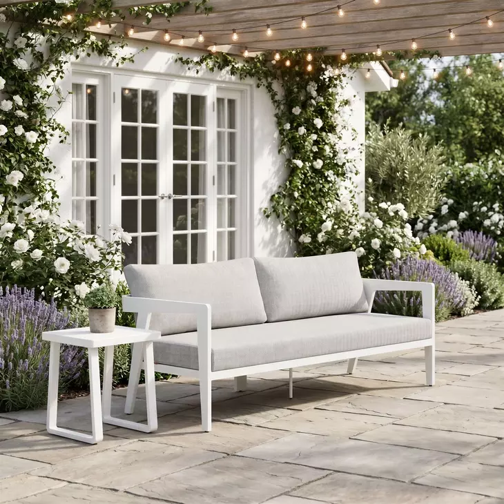 Roccia Gray Outdoor 76" Sofa